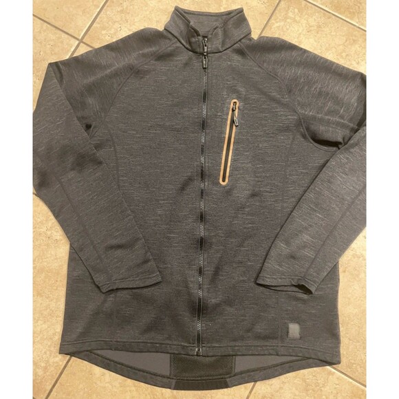 Helly Hansen Jacket Mens Large Grey Odin Fleece Full Zip Lightweight Polartec - Picture 1 of 7